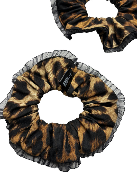 Lucille: the animal print scrunchie.