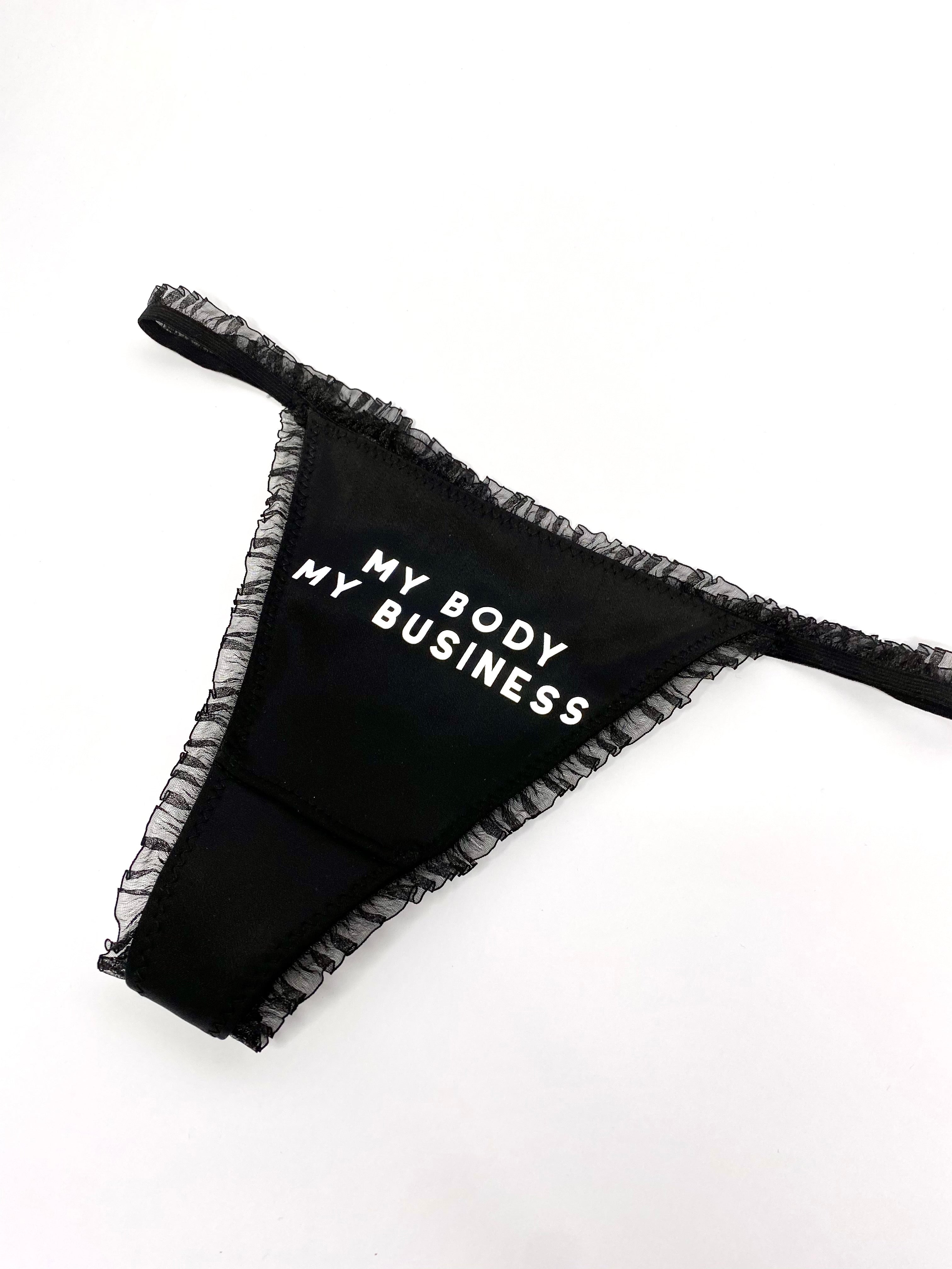 reflective my body my business thong – 305IVE