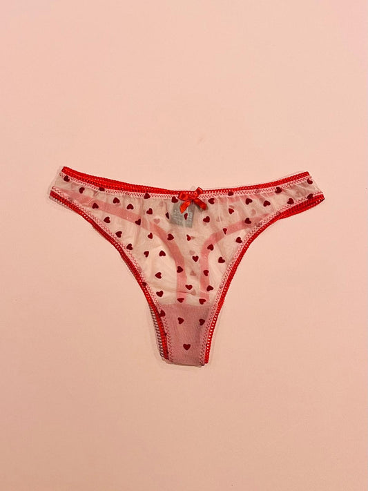 velvet hearts thong