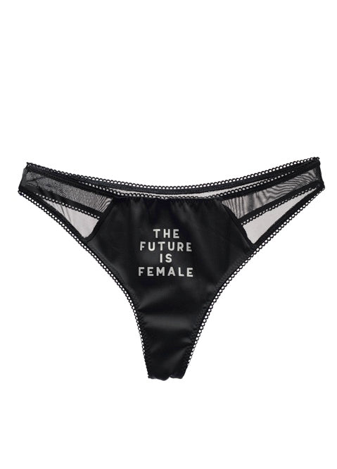 The Future Is Female reflective thong