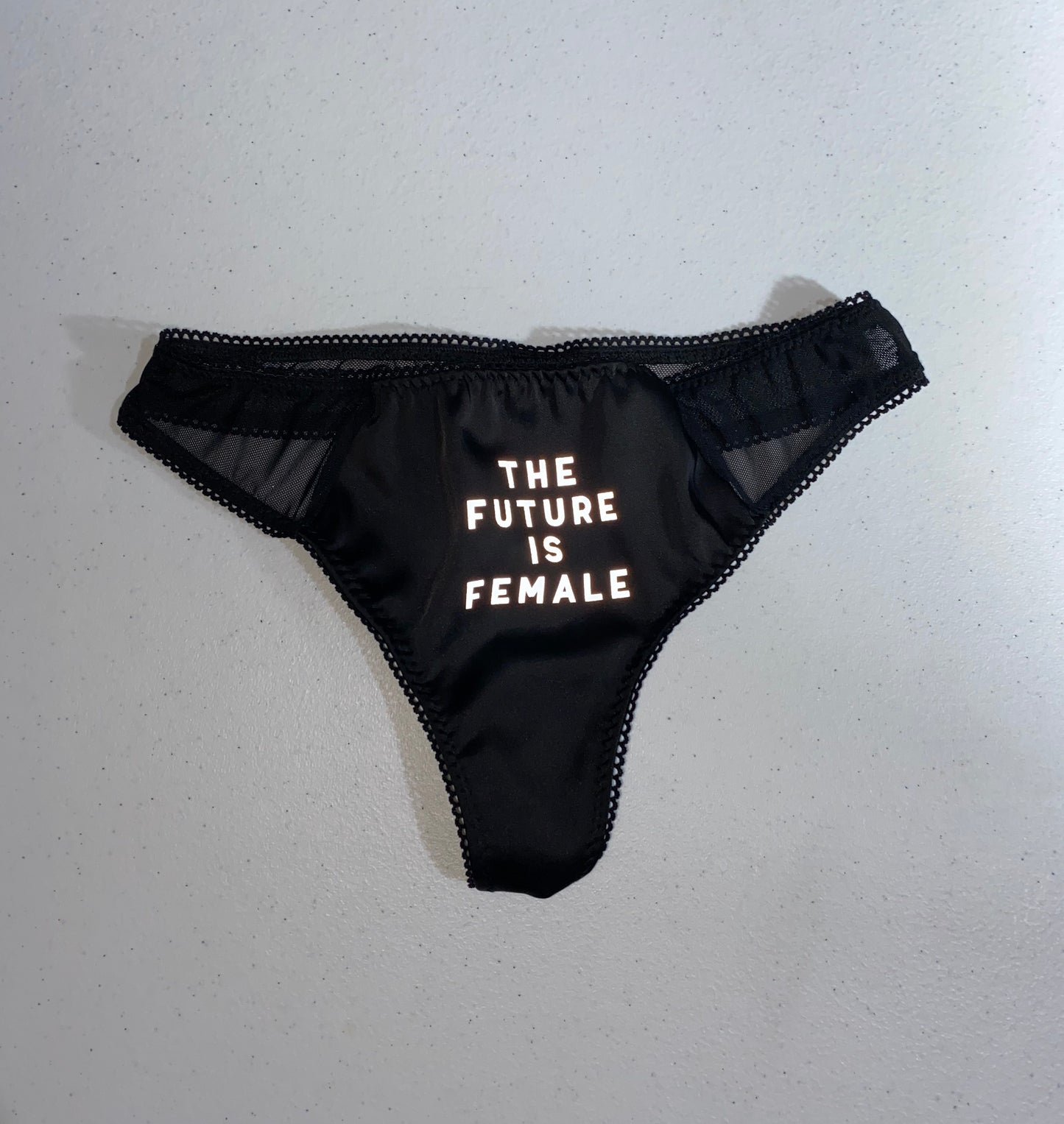 The Future Is Female reflective thong