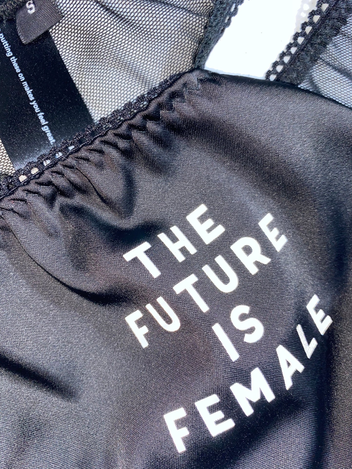 The Future Is Female reflective thong