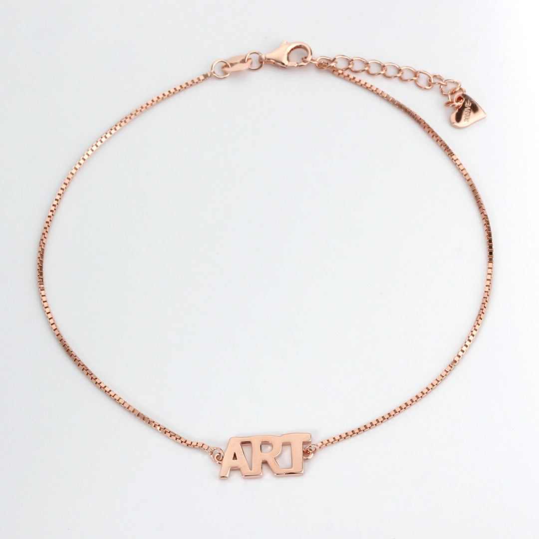 you are ART anklet [rose gold]